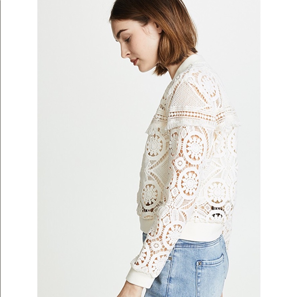 NWT • Jack by BB Dakota Emily lace bomber jacket - Picture 6 of 8